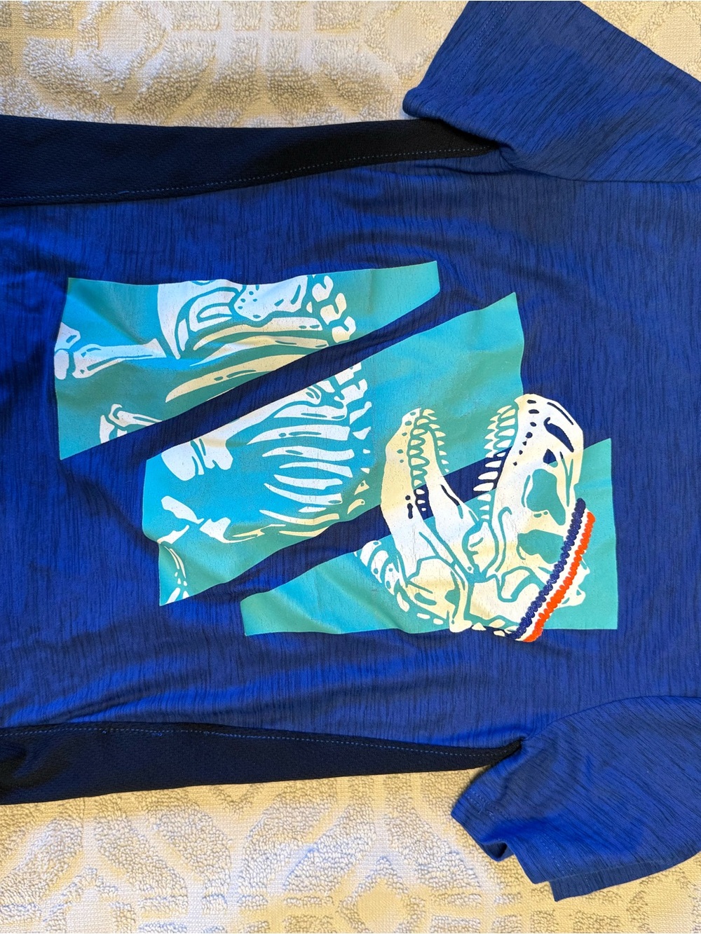 Old Navy Blue Short-Sleeve Kids wicking shirt